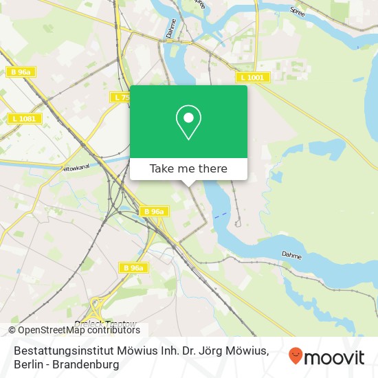 Bestattungsinstitut Möwius Inh. Dr. Jörg Möwius map