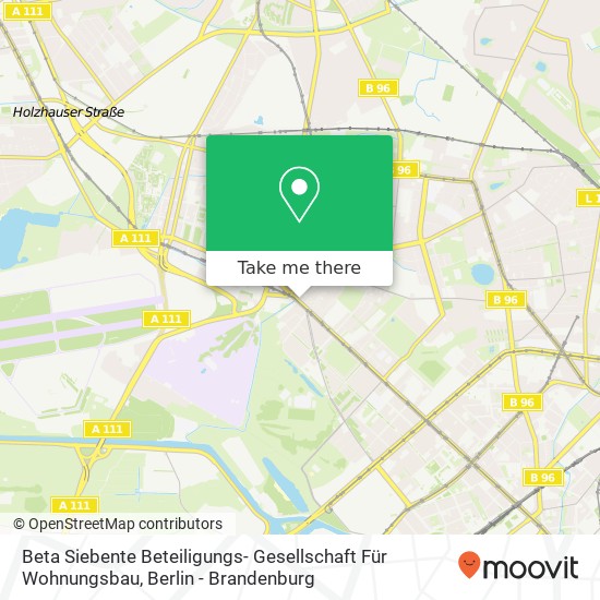 Карта Beta Siebente Beteiligungs- Gesellschaft Für Wohnungsbau