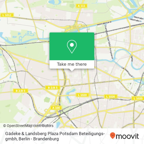 Карта Gädeke & Landsberg Plaza Potsdam Beteiligungs-gmbh