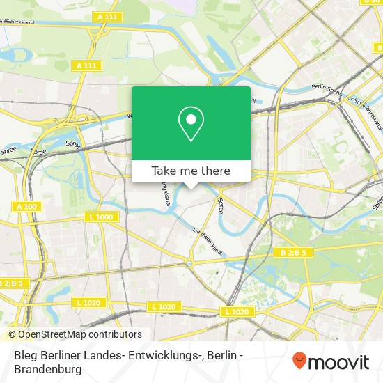 Карта Bleg Berliner Landes- Entwicklungs-