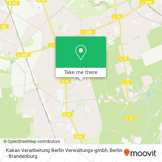 Kakao Verarbeitung Berlin Verwaltungs-gmbh map