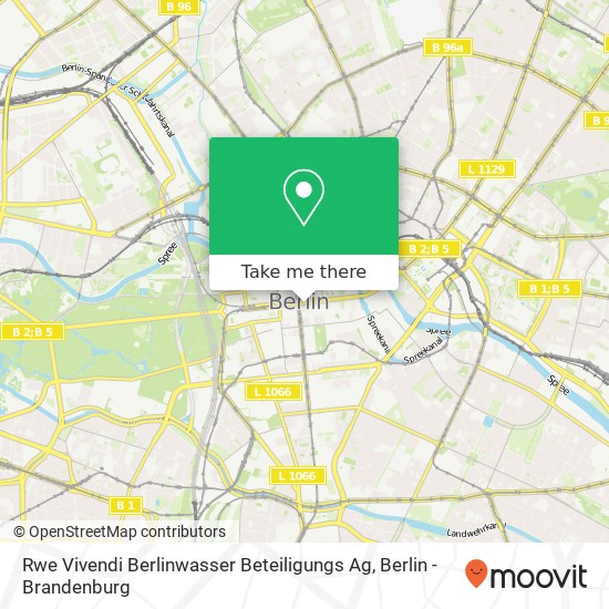 Rwe Vivendi Berlinwasser Beteiligungs Ag map
