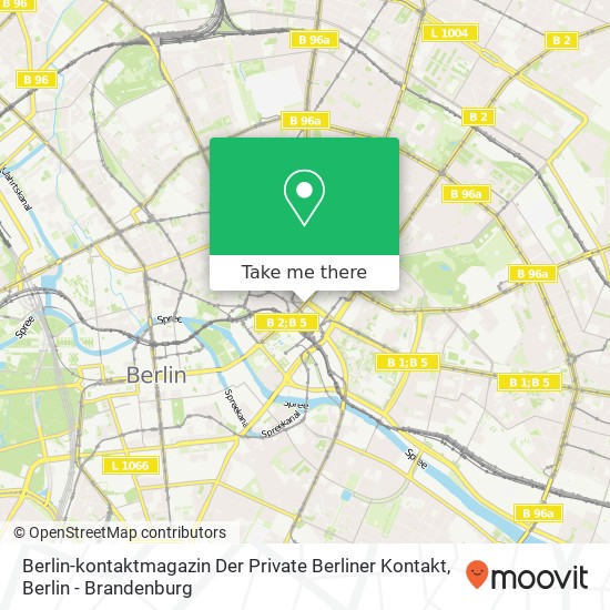 Berlin-kontaktmagazin Der Private Berliner Kontakt map