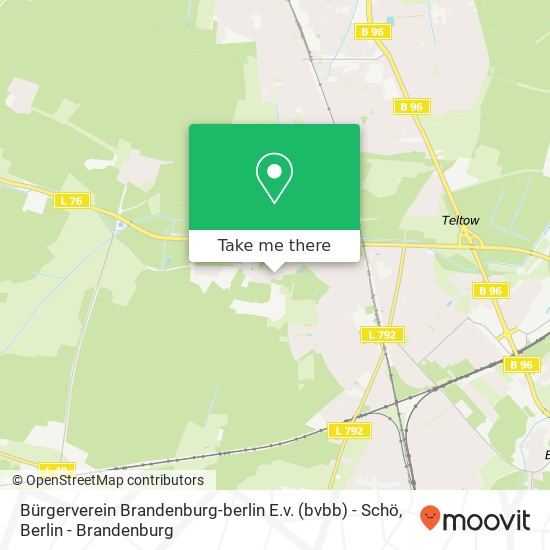 Карта Bürgerverein Brandenburg-berlin E.v. (bvbb) - Schö