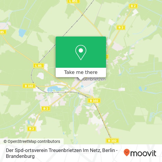 Карта Der Spd-ortsverein Treuenbrietzen Im Netz