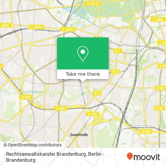 Rechtsanwaltskanzlei Brandenburg map