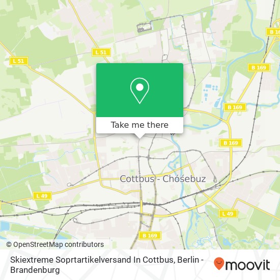 Skiextreme Soprtartikelversand In Cottbus map