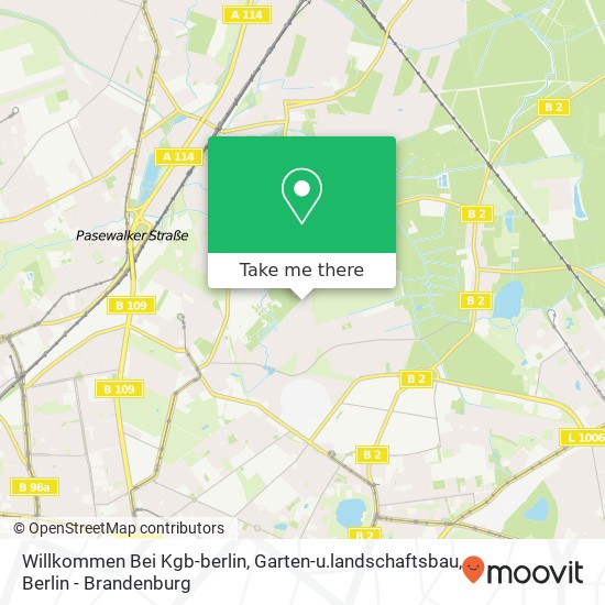 Карта Willkommen Bei Kgb-berlin, Garten-u.landschaftsbau