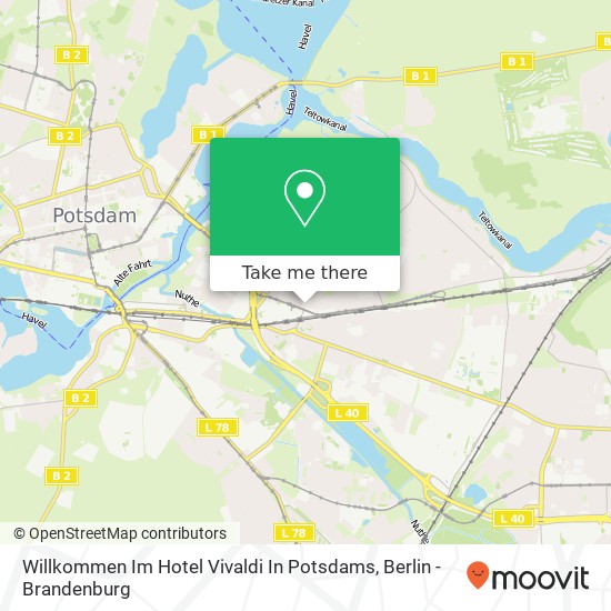 Карта Willkommen Im Hotel Vivaldi In Potsdams