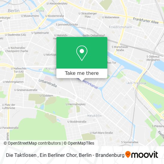 Карта Die Taktlosen , Ein Berliner Chor
