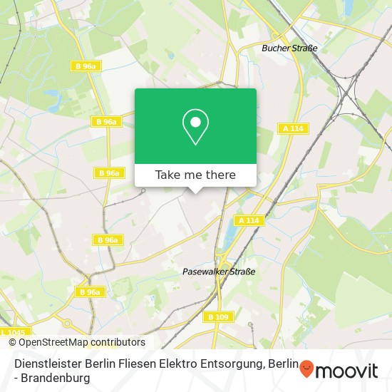 Dienstleister Berlin Fliesen Elektro Entsorgung map