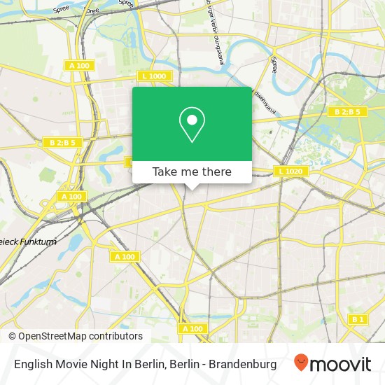 English Movie Night In Berlin map