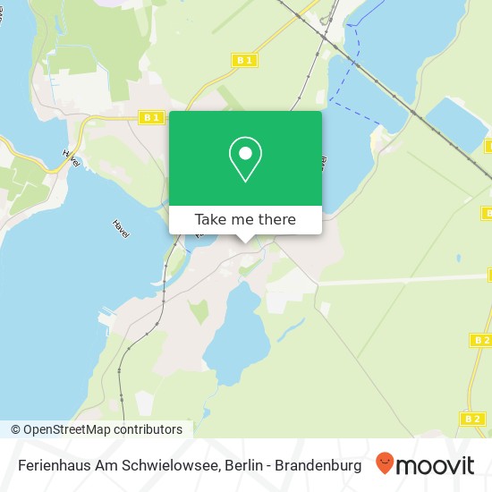 Ferienhaus Am Schwielowsee map
