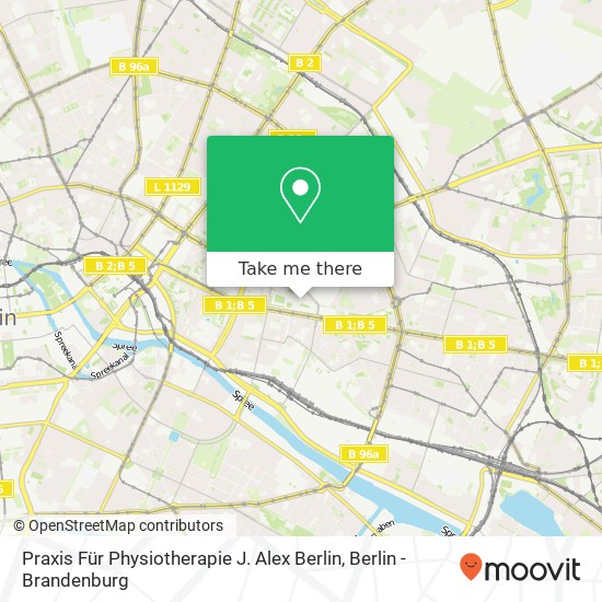 Praxis Für Physiotherapie J. Alex Berlin map