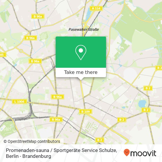 Promenaden-sauna / Sportgeräte Service Schulze map