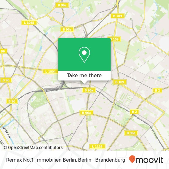 Карта Remax No.1 Immobilien Berlin