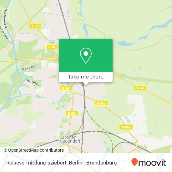 Карта Reisevermittlung-sziebert