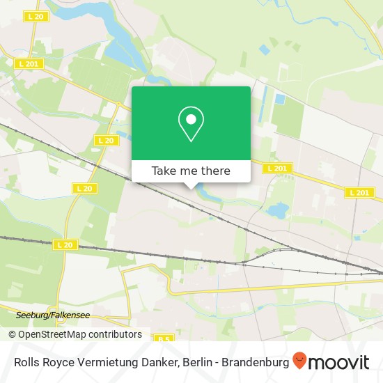 Rolls Royce Vermietung Danker map