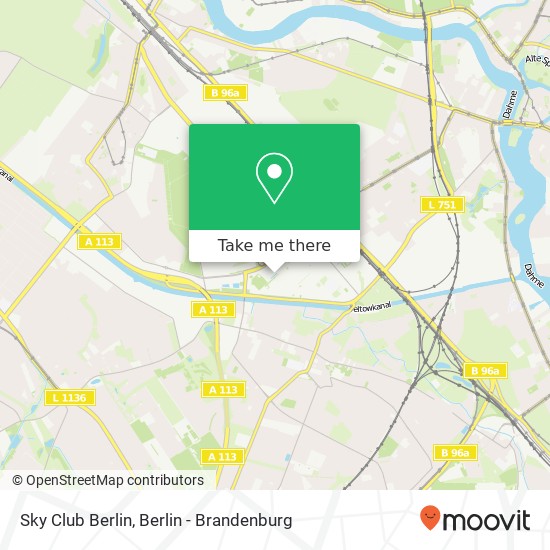 Sky Club Berlin map