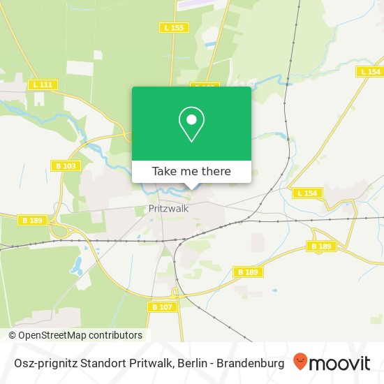 Osz-prignitz Standort Pritwalk map