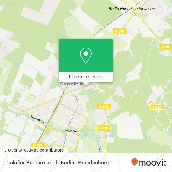 Galaflor Bernau Gmbh map