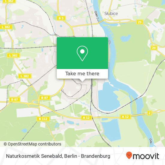 Naturkosmetik Senebald map