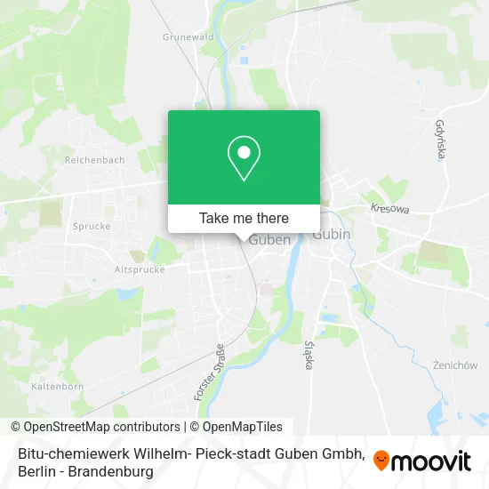 Карта Bitu-chemiewerk Wilhelm- Pieck-stadt Guben Gmbh