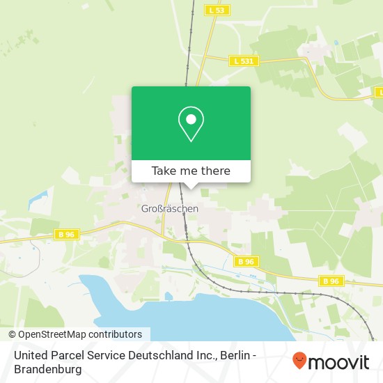 United Parcel Service Deutschland Inc. map