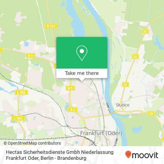 Hectas Sicherheitsdienste Gmbh Niederlassung Frankfurt Oder map