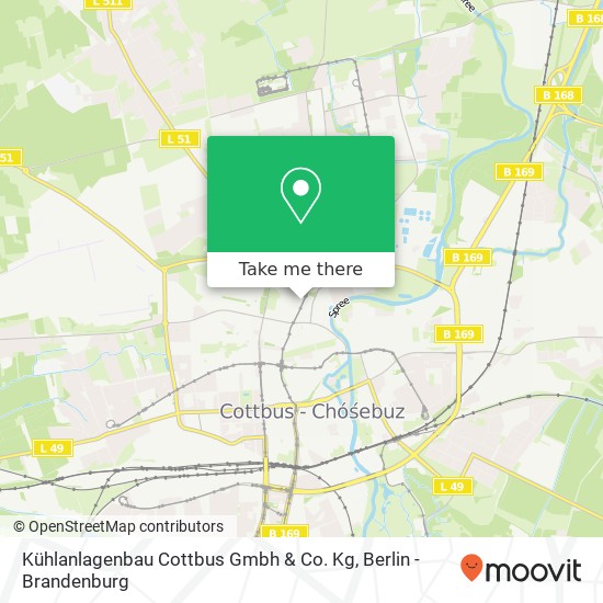 Карта Kühlanlagenbau Cottbus Gmbh & Co. Kg