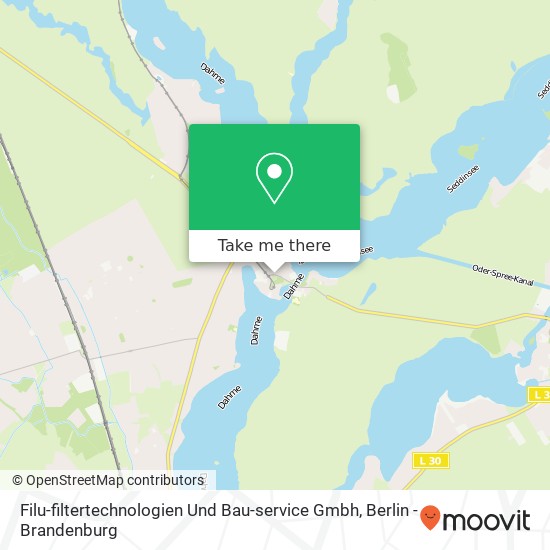 Карта Filu-filtertechnologien Und Bau-service Gmbh