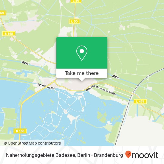 Naherholungsgebiete Badesee map