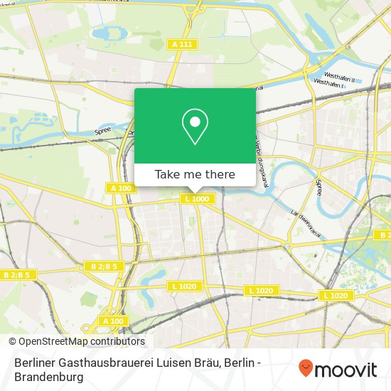 Berliner Gasthausbrauerei Luisen Bräu map