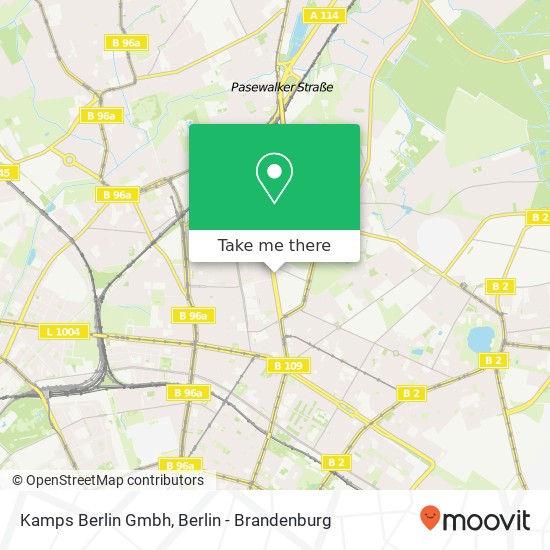 Kamps Berlin Gmbh map