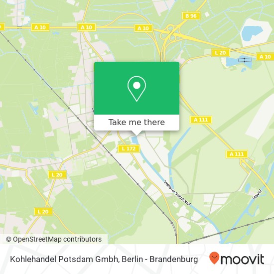 Карта Kohlehandel Potsdam Gmbh