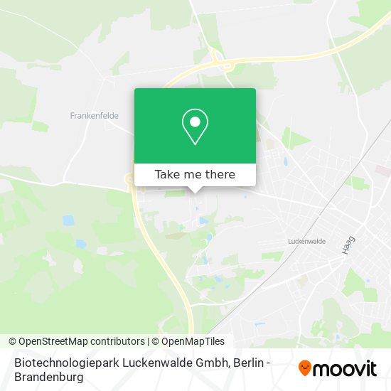 Biotechnologiepark Luckenwalde Gmbh map
