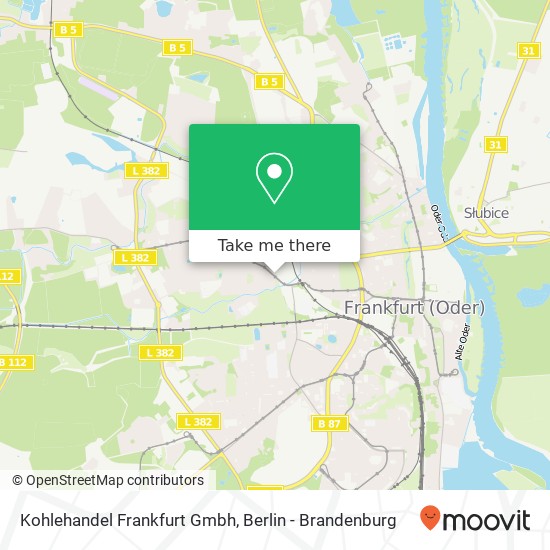 Карта Kohlehandel Frankfurt Gmbh