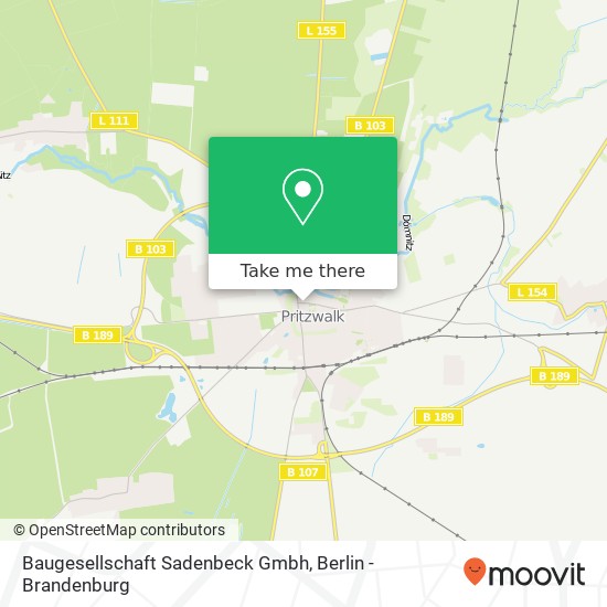 Карта Baugesellschaft Sadenbeck Gmbh