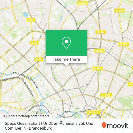 Specs Gesellschaft FÜr OberflÄchenanalytik Und Com map