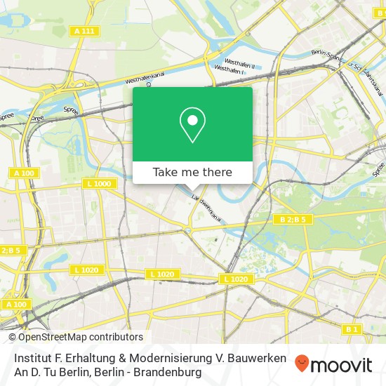Institut F. Erhaltung & Modernisierung V. Bauwerken An D. Tu Berlin map