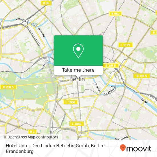 Hotel Unter Den Linden Betriebs Gmbh map