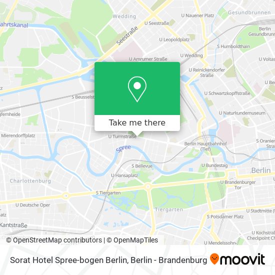 Sorat Hotel Spree-bogen Berlin map