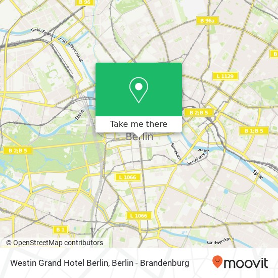 Карта Westin Grand Hotel Berlin