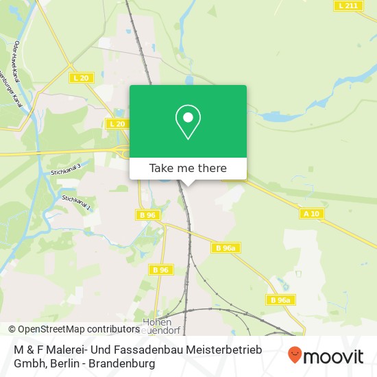 M & F Malerei- Und Fassadenbau Meisterbetrieb Gmbh map