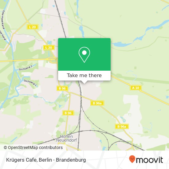 Krügers Cafe map