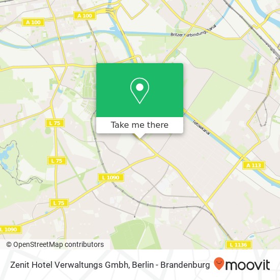 Карта Zenit Hotel Verwaltungs Gmbh