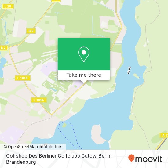 Golfshop Des Berliner Golfclubs Gatow map