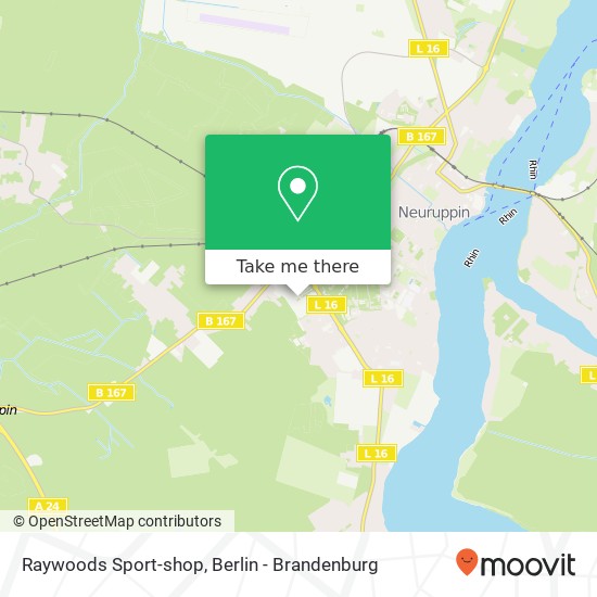 Raywoods Sport-shop map