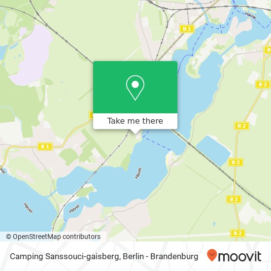 Camping Sanssouci-gaisberg map
