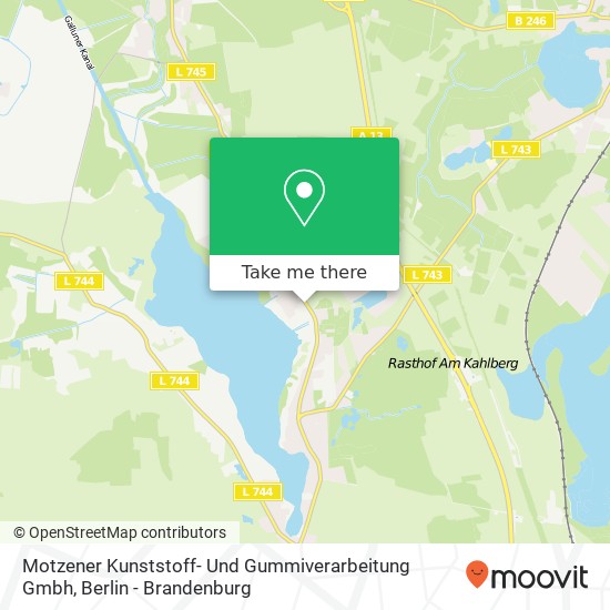 Карта Motzener Kunststoff- Und Gummiverarbeitung Gmbh